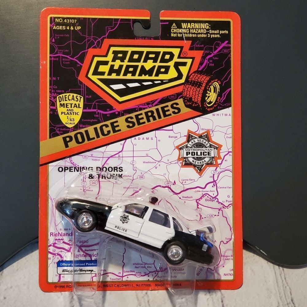 💙NIB Road Champs Police Series Diecast Car